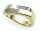 Damen Ring echt Gold 333 Zirkonia poliert rhod. Gelbgold 8kt BR1548 ZI