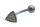 Piercing Bauchnabel Titan u Gold 750 Brillant Banane Gelbgold DiamantNeu