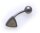 Piercing Bauchnabel Titan u Gold 750 Brillant Banane Gelbgold DiamantNeu