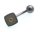 Piercing Bauchnabel Titan u Gold 750 Brillant Banane Gelbgold KN7501 BR