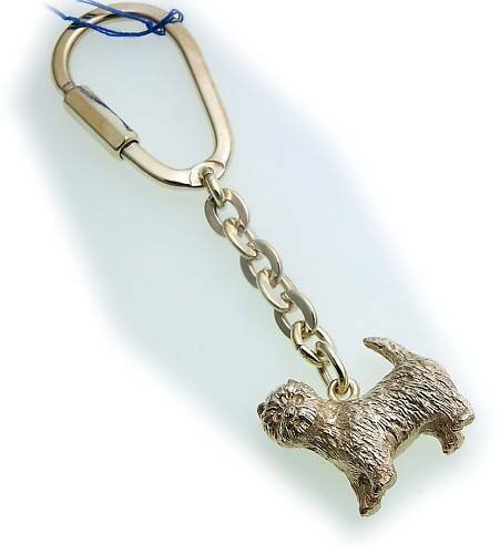 Schlüsselanhänger West Highland Terrier echt Silber 925 Sterlingsilber Unisex