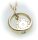Set Taufring mit Uhr & Kette Zirkonia echt 585 Gold 14kt Taufe Baby Qualität