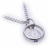 Taufring mit Uhr Safir Saphir echt 585 14 karat...