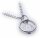 Taufring mit Uhr Safir Saphir echt 585 14 karat Weißgold poliertQualität  Neu