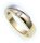 Damen Ring echt Gold 585 Bicolor Zirkonia poliert Gelbgold 14kt Qualität