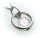 Taufring mit Uhr Smaragd 585 Weißgold ohne Kette 14kt Baby Taufe Qualität