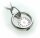 Taufring mit Uhr Smaragd 585 Weißgold ohne Kette 14kt Baby Taufe Qualität