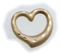 Anhänger Herz 3 D Swinging Heart diamantiert echt 333 Gold Gelbgold Damen Neu