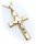 Anhänger Kreuz mit Jesus echt Gold 333 teilrhod. INRI Gelbgold Unisex