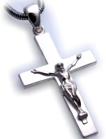 Anhänger Kreuz mit Jesus echt Silber 925...