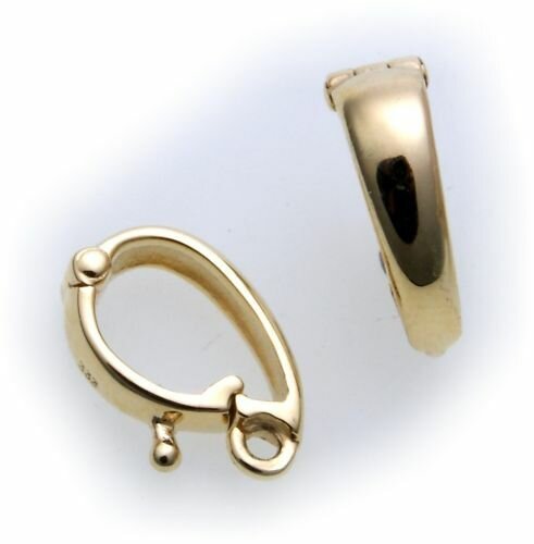 Anhänger Schlaufe zum klappen echt Gold 333 groß 12 Gelbgold Unisex