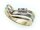 Damen Ring echt Gold 585 Zirkonia rhodiniert Gelbgold 14kt Qualität