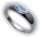 Bestpreis Damen Ring echt Weißgold 585 Topas 14kt Qualität Gold Blautopas Blau 50