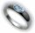 Bestpreis Damen Ring echt Weißgold 585 Topas 14kt Qualität Gold Blautopas Blau 50
