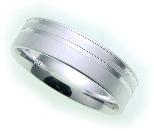 Damen Ring echt Silber 925 mattiert diamantiert Sterlingsilber Qualität Z1138