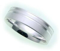 Damen Ring echt Silber 925 mattiert diamantiert...