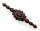 Brosche Granat echt Gold 585 Granatbrosche Stabbrosche Gelbgold Damen 14kt 3920/