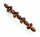 Brosche Granat echt Gold 585 Granatbrosche Stabbrosche Gelbgold Damen 14kt 3927/