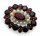 Brosche m. Granat Zuchtperle Gold 333 Granatbrosche 3037/3GR.ZP