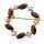 Brosche m. Granat Zuchtperle Gold 585 Granatbrosche 3926/5GR.ZP