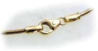 Collierkette in Gold 585 1,4 mm Schlangenkette 42 cm...