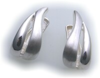 Damen Ohrringe Creolen Silber 925 teilmatt Qualität...