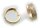 Damen Ohrringe Klapp Creolen Gold 333 matt Gelbgold eckig 15 mm Klappcreolen