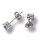 Damen Ohrringe Ohrstecker Weißgold 585 Brillant 0,60 ct. Stecker Gold Viola