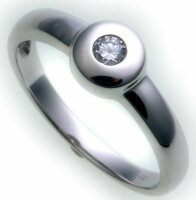 Damen Ring echt Weißgold 585 mit Zirkonia Gold günstige Qualität Damenring Neu