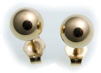 Damen Ohrringe Stecker Kugel Gold 375 Gelbgold Ohrstecker...