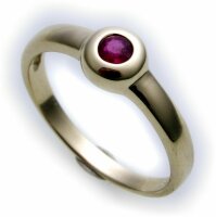Damen Ring echt Gold 333 Rubin 8kt Juwelierqualität Gelbgold Einsteiner