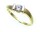 Damen Ring Gold 333 1 Zirkonia Fassung rhodiniert matt Gelbgold Qualität