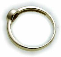 Damen Ring echt Gold 585 Topas 14 Juwelierqualität Gelbgold Einsteiner Blautopas 50