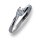 Damenring Ring Weißgold 585 Brillant 0.20 ct. Gold Diamant Viola Luxury