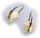 Kinder Ohrringe Bouton Delfin mit Herz massiv 333 Gold Gelbgold Qualität