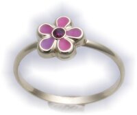 Kinder Ring Blume echt Gold 333 massiv poliert Gelbgold...