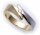 Damen Ring Zirkonia echt Gold 333 Bicolor massiv Gelbgold Qualität massiv
