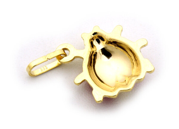 Echtgold Anhänger Schwein 333 Gelbgold - Charm Für Armband Oder Kette