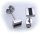 Ohhringe Stecker Edelstahl IPB mattiert Ohrstecker Hardwear by Landmesser