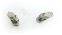 Ohrringe Badelatschen echt Silber 925 Sandalen Ohrstecker...