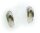 Ohrringe Badelatschen echt Silber 925 Sandalen Ohrstecker Stecker lackiert creme
