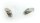 Ohrringe Badelatschen echt Silber 925 Sandalen Ohrstecker Stecker lackiert creme