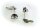 Ohrringe Badelatschen echt Silber 925 Sandalen Ohrstecker Stecker lackiert creme