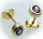 Ohrringe Stecker Amethyst echt Gold 333 Damen Ohrstecker 8kt  Gelbgold lila