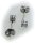 Ohrringe Stecker Edelstahl Chaton Zirkonia Ohrstecker Hardwear by Landmesser Neu