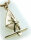 Anhänger Surfer in echt Gold 585 Gelbgold Qualität made in Germany Segler Unisex