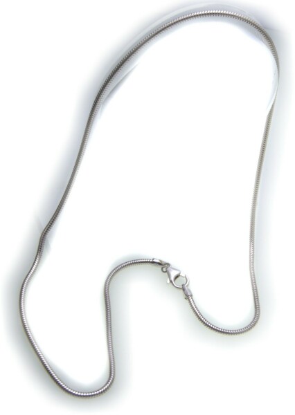 Schlangenkette in echt Silber 925 1,3 mm 45 cm Halskette Sterlingsilber Kette 45 cm