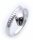 Schlangenring echt Silber 925 mit Rubin Ring Schlange Sterlingsilber Unisex