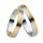 Trauringe Rauschmayer 50837 in 585/- Weiß- und Gelbgold mit Brill 0.015 ct. w/si