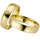 Trauringe Rauschmayer 81513 in 585/- Gelbgold mit Brill 0.02 ct. w/si